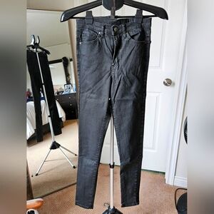Black Topshop high rise skinny jeans size 28x36 TALL